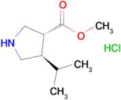 TRANS (+/-) 4-ISOPROPYLPYRROLIDINE-3-CARBOXYLIC ACID METHYL ESTER HCL