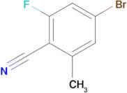 4-BROMO-2-FLUORO-6-METHYLBENZONITRILE