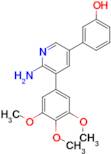 3-[6-Amino-5-(3,4,5-trimethoxyphenyl)pyridin-3-yl]phenol