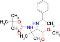 (S)-METHYL 3-(TERT-BUTOXYCARBONYLAMINO)-3-METHYL-2-((S)-1-PHENYLETHYLAMINO)BUTANOATE