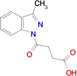 4-(3-methyl-1H-indazol-1-yl)-4-oxobutanoic acid