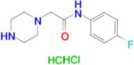 N-(4-fluorophenyl)-2-piperazin-1-ylacetamide dihydrochloride