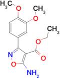 ethyl 5-amino-3-(3,4-dimethoxyphenyl)isoxazole-4-carboxylate