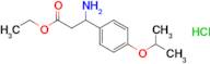 ethyl 3-amino-3-(4-isopropoxyphenyl)propanoate hydrochloride