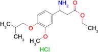 ethyl 3-amino-3-(4-isobutoxy-3-methoxyphenyl)propanoate hydrochloride