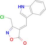 (4E)-3-(chloromethyl)-4-(1H-indol-3-ylmethylene)isoxazol-5(4H)-one