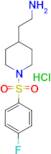 (2-{1-[(4-fluorophenyl)sulfonyl]piperidin-4-yl}ethyl)amine hydrochloride