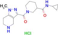 N-cyclopropyl-1-[(1-methyl-4,5,6,7-tetrahydro-1H-pyrazolo[4,3-c]pyridin-3-yl)carbonyl]piperidine-3…