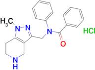 N-[(1-methyl-4,5,6,7-tetrahydro-1H-pyrazolo[4,3-c]pyridin-3-yl)methyl]-N-phenylbenzamide hydroch...