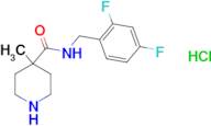 N-(2,4-difluorobenzyl)-4-methylpiperidine-4-carboxamide hydrochloride