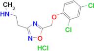 (2-{5-[(2,4-dichlorophenoxy)methyl]-1,2,4-oxadiazol-3-yl}ethyl)methylamine hydrochloride