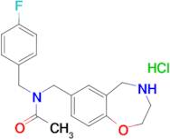 N-(4-fluorobenzyl)-N-(2,3,4,5-tetrahydro-1,4-benzoxazepin-7-ylmethyl)acetamide hydrochloride