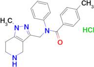 4-methyl-N-[(1-methyl-4,5,6,7-tetrahydro-1H-pyrazolo[4,3-c]pyridin-3-yl)methyl]-N-phenylbenzamide …