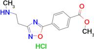 methyl 4-{3-[2-(methylamino)ethyl]-1,2,4-oxadiazol-5-yl}benzoate hydrochloride