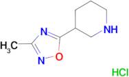3-(3-methyl-1,2,4-oxadiazol-5-yl)piperidine hydrochloride