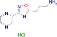 [3-(3-pyrazin-2-yl-1,2,4-oxadiazol-5-yl)propyl]amine hydrochloride