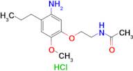 N-[2-(5-amino-2-methoxy-4-propylphenoxy)ethyl]acetamide hydrochloride