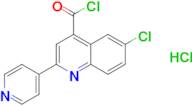 6-chloro-2-pyridin-4-ylquinoline-4-carbonyl chloride hydrochloride