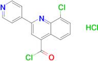 8-chloro-2-pyridin-4-ylquinoline-4-carbonyl chloride hydrochloride