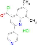 6,8-dimethyl-2-pyridin-4-ylquinoline-4-carbonyl chloride hydrochloride