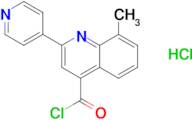 8-methyl-2-pyridin-4-ylquinoline-4-carbonyl chloride hydrochloride