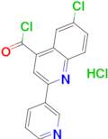 6-chloro-2-pyridin-3-ylquinoline-4-carbonyl chloride hydrochloride