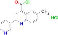 6-methyl-2-pyridin-3-ylquinoline-4-carbonyl chloride hydrochloride