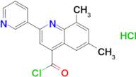 6,8-dimethyl-2-pyridin-3-ylquinoline-4-carbonyl chloride hydrochloride