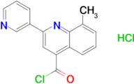 8-methyl-2-pyridin-3-ylquinoline-4-carbonyl chloride hydrochloride