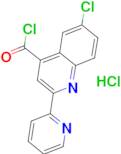 6-chloro-2-pyridin-2-ylquinoline-4-carbonyl chloride hydrochloride