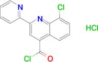 8-chloro-2-pyridin-2-ylquinoline-4-carbonyl chloride hydrochloride