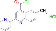 6-methyl-2-pyridin-2-ylquinoline-4-carbonyl chloride hydrochloride