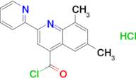 6,8-dimethyl-2-pyridin-2-ylquinoline-4-carbonyl chloride hydrochloride