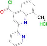 8-methyl-2-pyridin-2-ylquinoline-4-carbonyl chloride hydrochloride