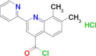 7,8-dimethyl-2-pyridin-2-ylquinoline-4-carbonyl chloride hydrochloride