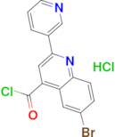 6-bromo-2-pyridin-3-ylquinoline-4-carbonyl chloride hydrochloride