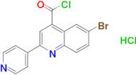 6-bromo-2-pyridin-4-ylquinoline-4-carbonyl chloride hydrochloride