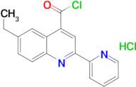 6-ethyl-2-pyridin-2-ylquinoline-4-carbonyl chloride hydrochloride