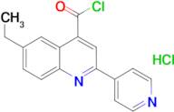 6-ethyl-2-pyridin-4-ylquinoline-4-carbonyl chloride hydrochloride