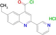 6-ethyl-2-pyridin-3-ylquinoline-4-carbonyl chloride hydrochloride