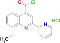 8-ethyl-2-pyridin-2-ylquinoline-4-carbonyl chloride hydrochloride