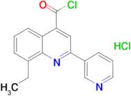 8-ethyl-2-pyridin-3-ylquinoline-4-carbonyl chloride hydrochloride