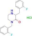 1,3-bis(2-fluorobenzyl)piperazin-2-one hydrochloride