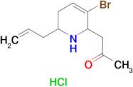 1-(6-Allyl-3-bromo-1,2,5,6-tetrahydropyridin-2-yl)acetone hydrochloride