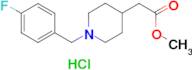 methyl [1-(4-fluorobenzyl)piperidin-4-yl]acetate hydrochloride