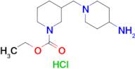 ethyl 3-[(4-aminopiperidin-1-yl)methyl]piperidine-1-carboxylate hydrochloride