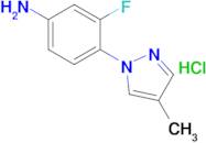 [3-fluoro-4-(4-methyl-1H-pyrazol-1-yl)phenyl]amine hydrochloride