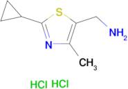 [(2-cyclopropyl-4-methyl-1,3-thiazol-5-yl)methyl]amine dihydrochloride