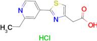 [2-(2-ethylpyridin-4-yl)-1,3-thiazol-4-yl]acetic acid hydrochloride