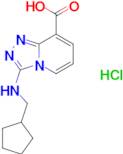 3-[(cyclopentylmethyl)amino][1,2,4]triazolo[4,3-a]pyridine-8-carboxylic acid hydrochloride